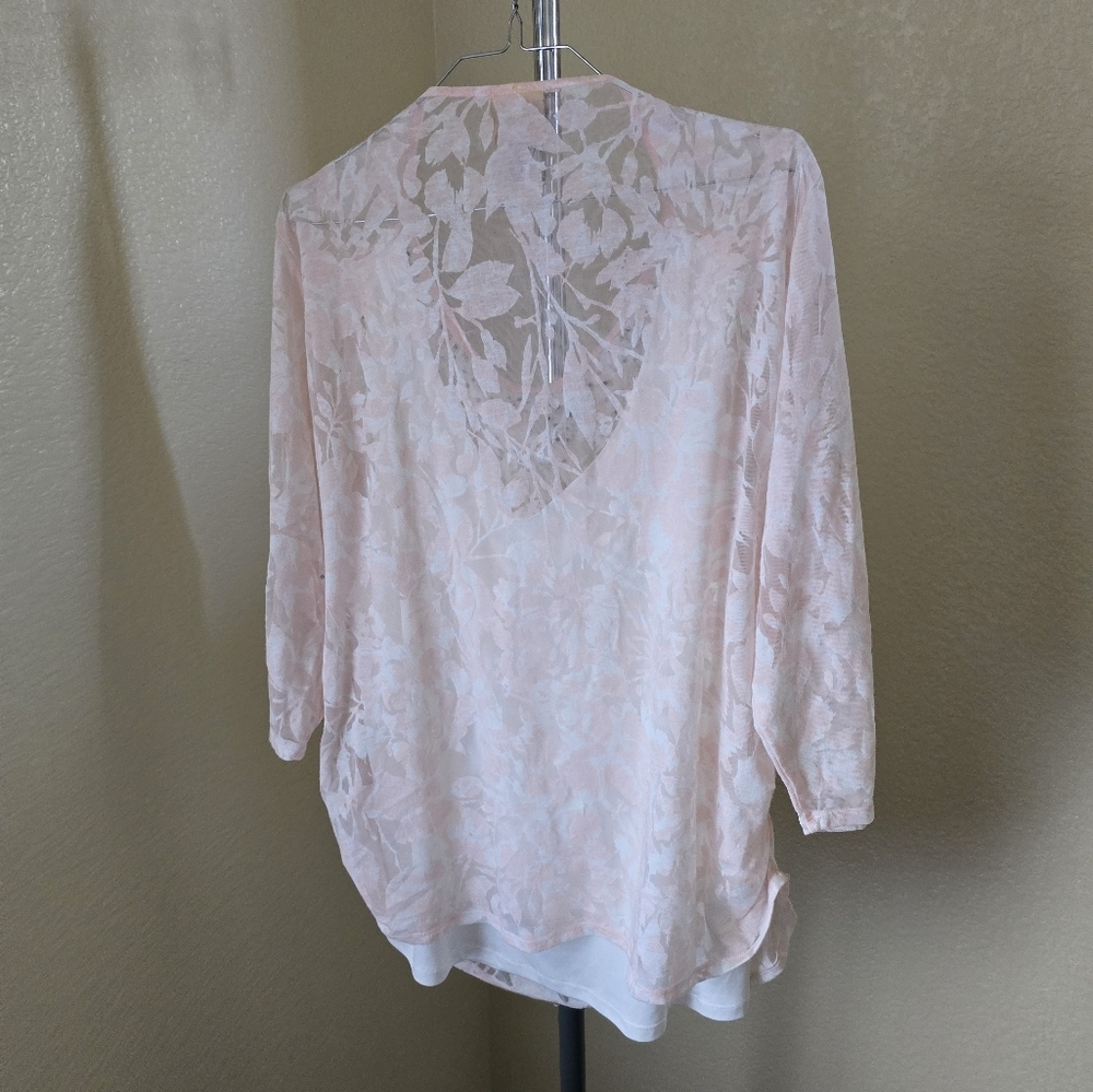 Ruby Rd Beaded Pullover Blouse Short Sleeve - Picture 2 of 3